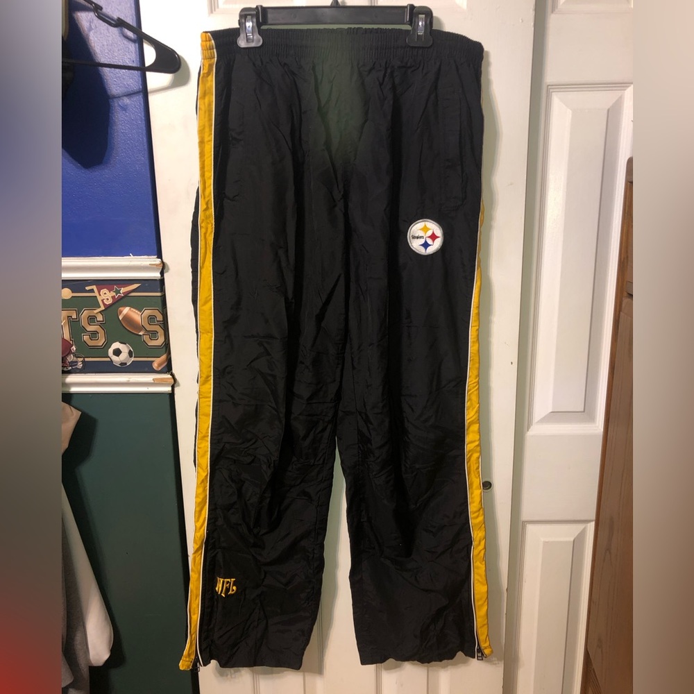Pittsburgh Steelers Vintage Swish Pants Zip Up Ankle Adult Large